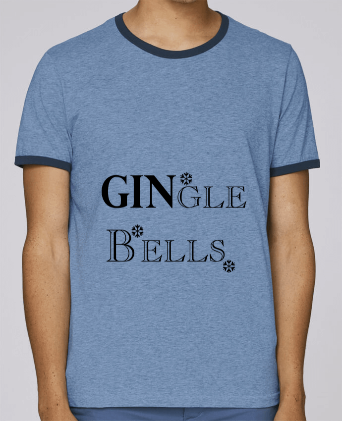 Stanley Contrasting Ringer T-Shirt Holds GINgle bells pour femme by mini09