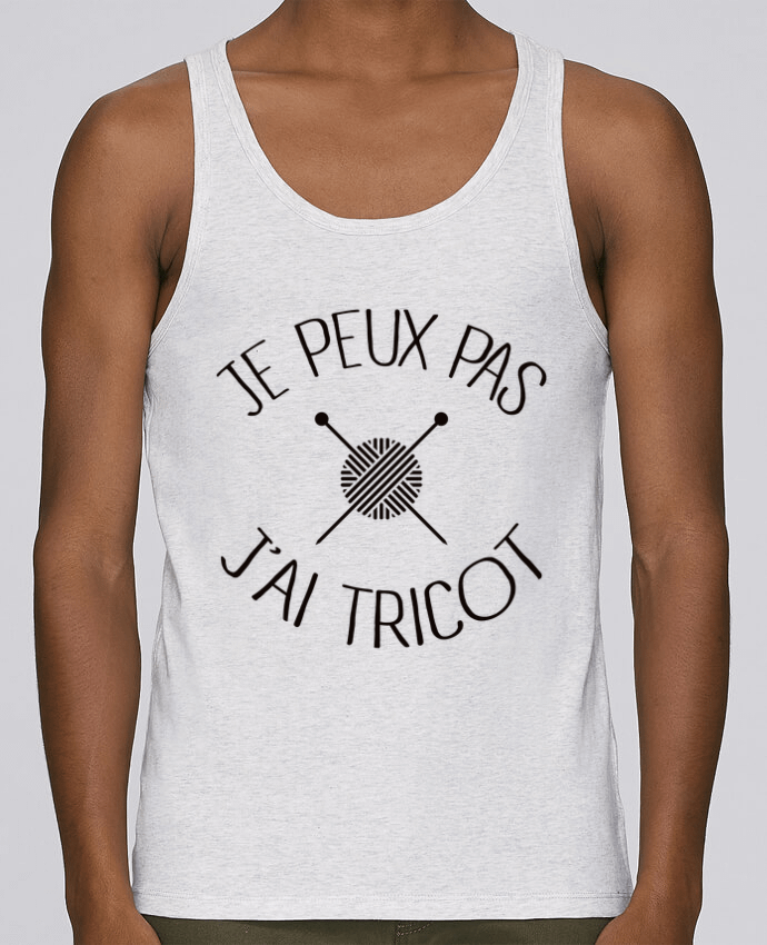 Débardeur homme Je peux pas j'ai tricot par Freeyourshirt.com 100% coton bio
