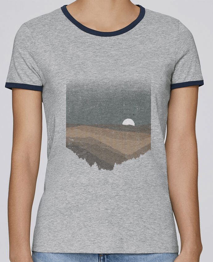 T-shirt Moonrise Sepia pour femme par Florent Bodart
