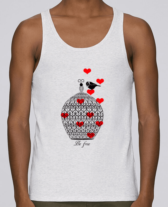 Camiseta de tirantes algodón orgánico hombre Stanley Runs Be free por Les Caprices de Filles 100% coton bio