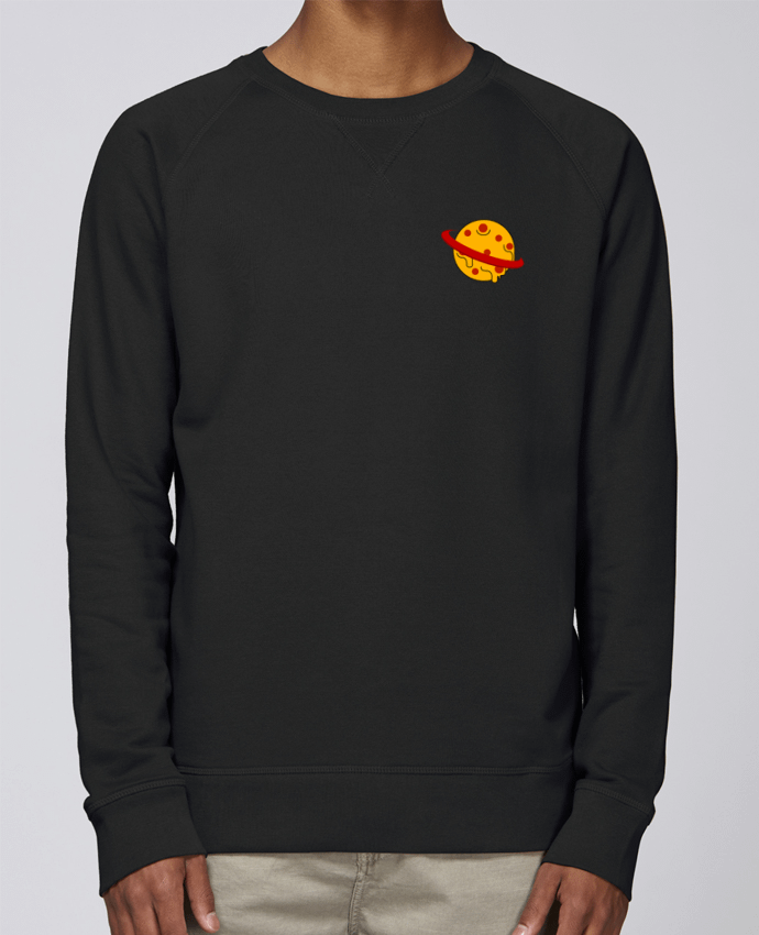 Sweatshirt Men crew neck Stanley Strolls Planète Pizza by WBang