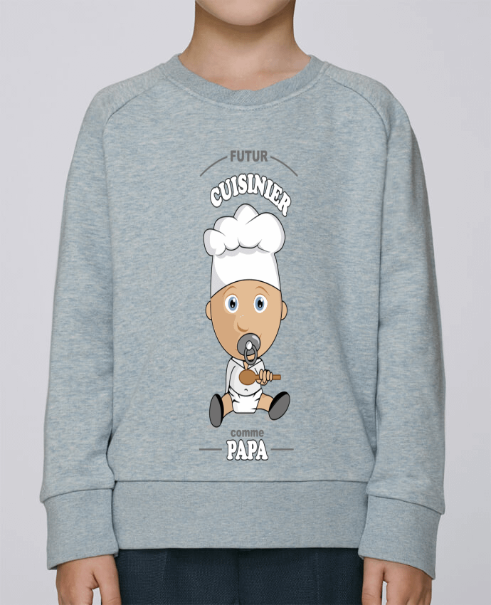 Sweatshirt Kids round neck Stanley Mini Scouts Futur cuisinier comme papa by GraphiCK-Kids