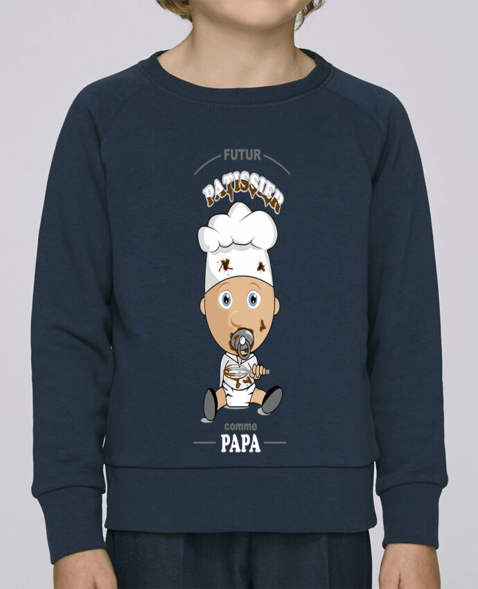 Sweatshirt Kids round neck Stanley Mini Scouts Futur pâtissier comme papa by GraphiCK-Kids