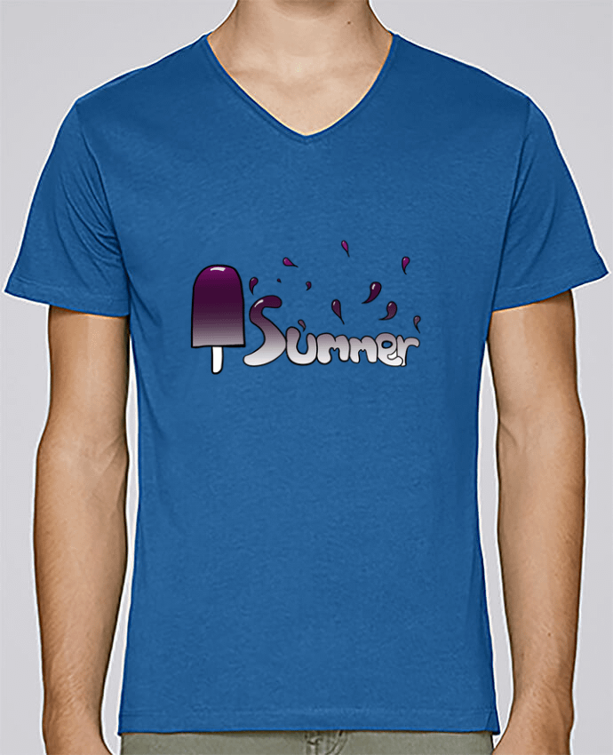 T-Shirt col V Homme design Summer version féminine par Tasca