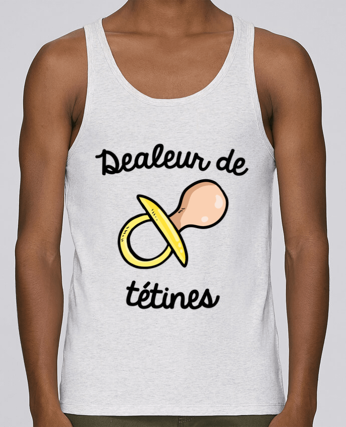 Débardeur homme Dealeur de tétines par FRENCHUP-MAYO 100% coton bio