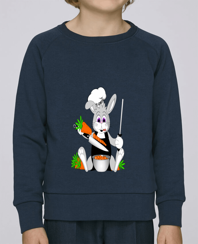 Sweatshirt Kids round neck Stanley Mini Scouts Lapin Pot'Chef - sans typo by CoeurDeChoux