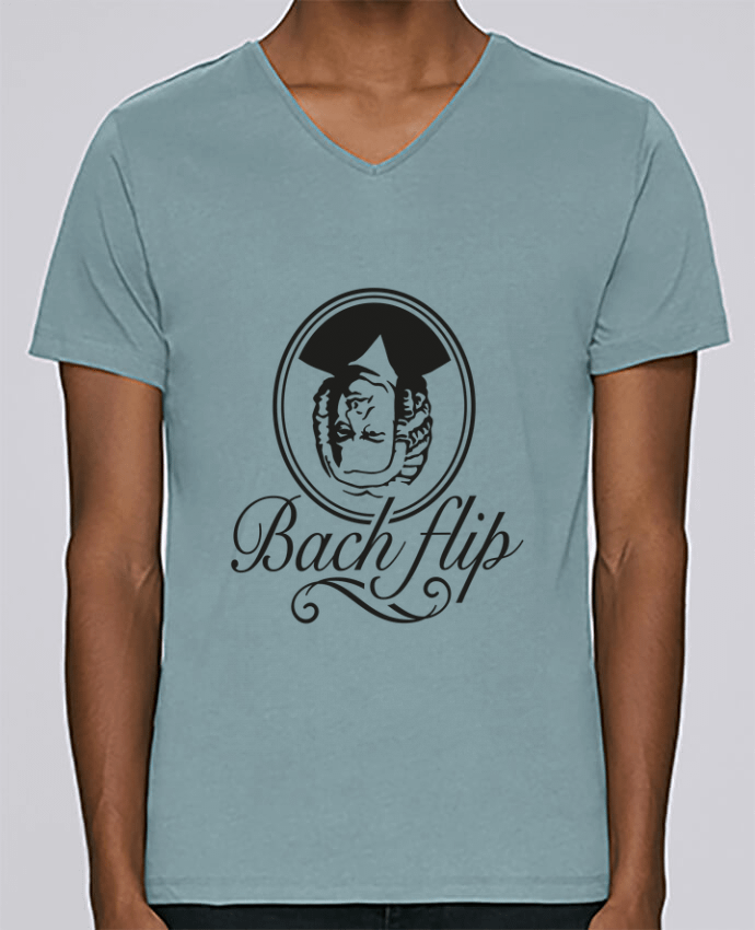 T-shirt V-neck Men Stanley Relaxes Bach flip by LaundryFactory