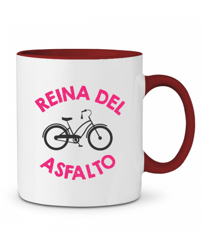 Mug bicolore Reina del asfalto tunetoo