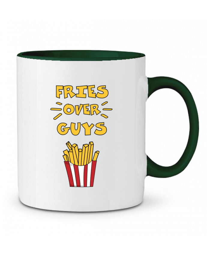Two-tone Ceramic Mug Fries over guys tunetoo