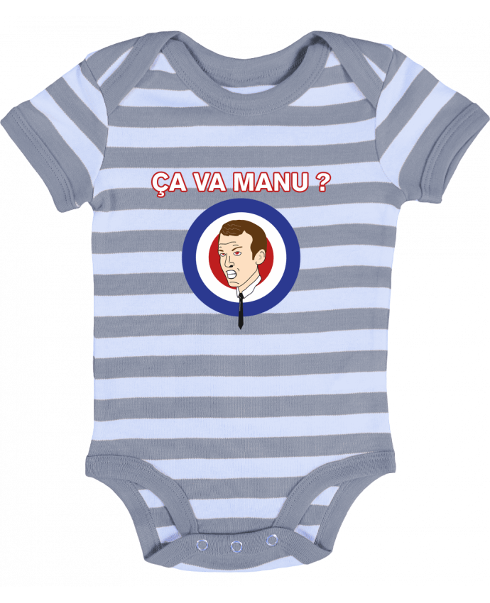 Baby Body striped Emmanuel Macron ça va manu ? - tunetoo