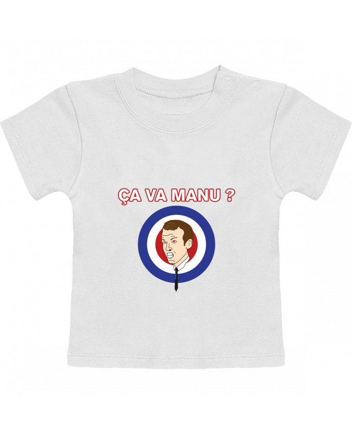 T-shirt bébé Emmanuel Macron ça va manu ? manches courtes du designer tunetoo