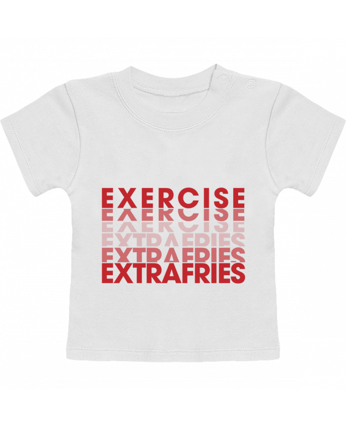 T-Shirt Baby Short Sleeve Extra Fries Cheat Meal manches courtes du designer tunetoo