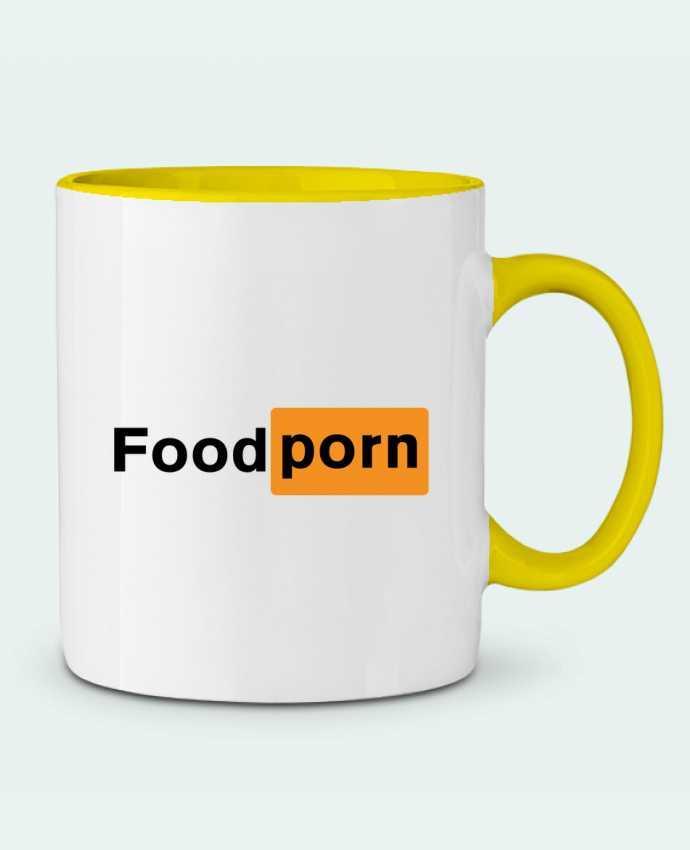 Two-tone Ceramic Mug Foodporn Food porn tunetoo