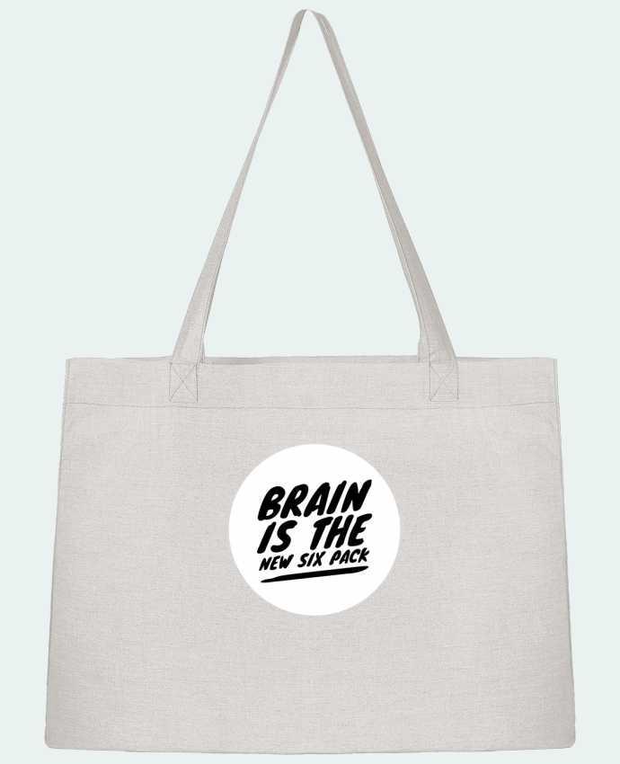 Shopping tote bag Stanley Stella Brain is the new six pack by justsayin