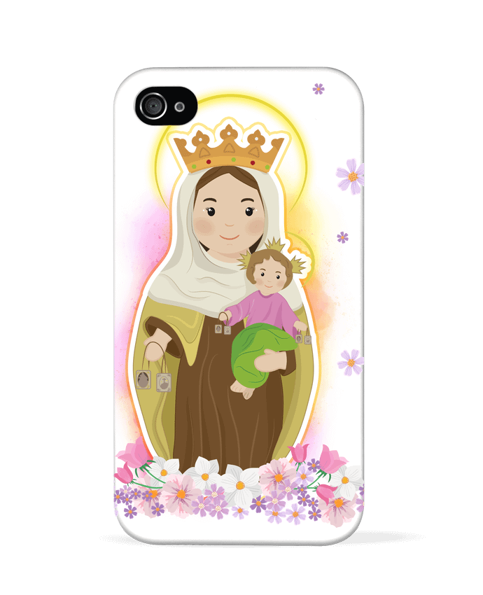 Coque iPhone 4 Virgen del Carmen par  moticas 