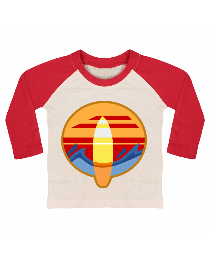 Camiseta Bebé Béisbol Manga Larga Logo Surf por Tomi Ax