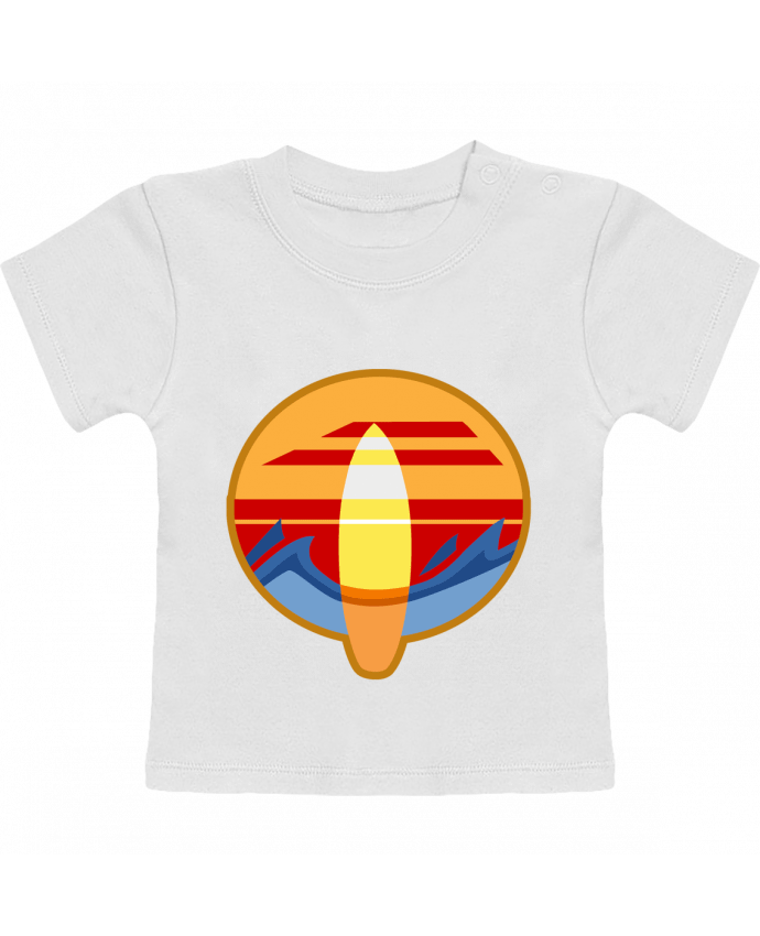 T-Shirt Baby Short Sleeve Logo Surf manches courtes du designer Tomi Ax