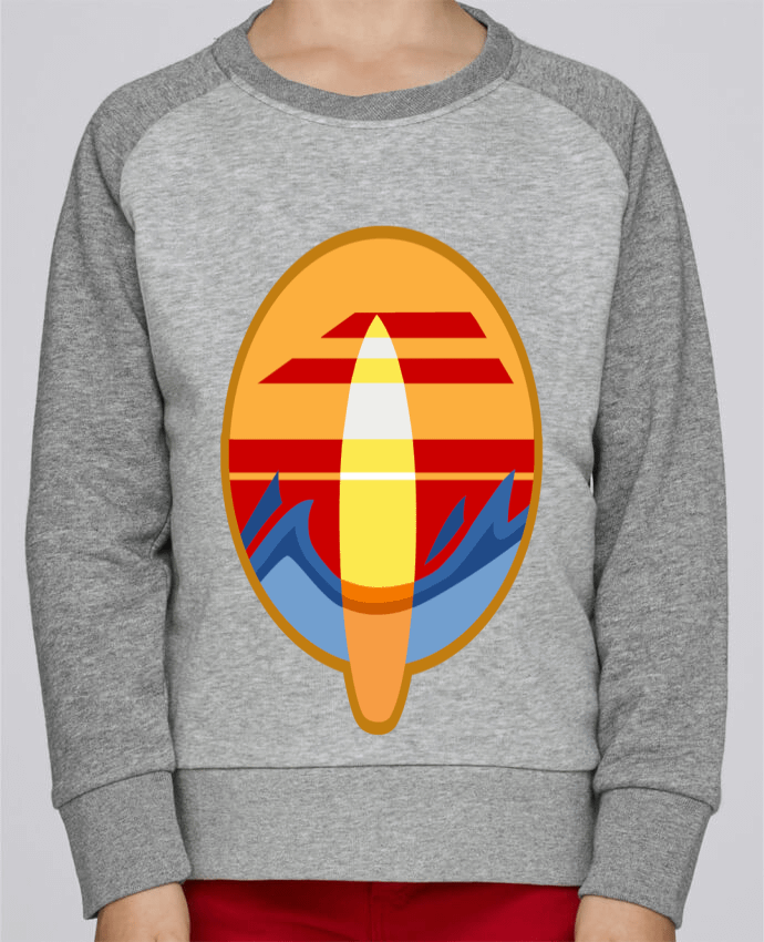 Sweatshirt Kids Round Neck Stanley Mini Contrast Logo Surf by Tomi Ax