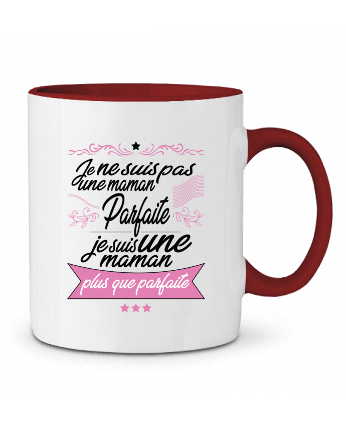 Two-tone Ceramic Mug Maman plus que byfaite ShoppingDLN