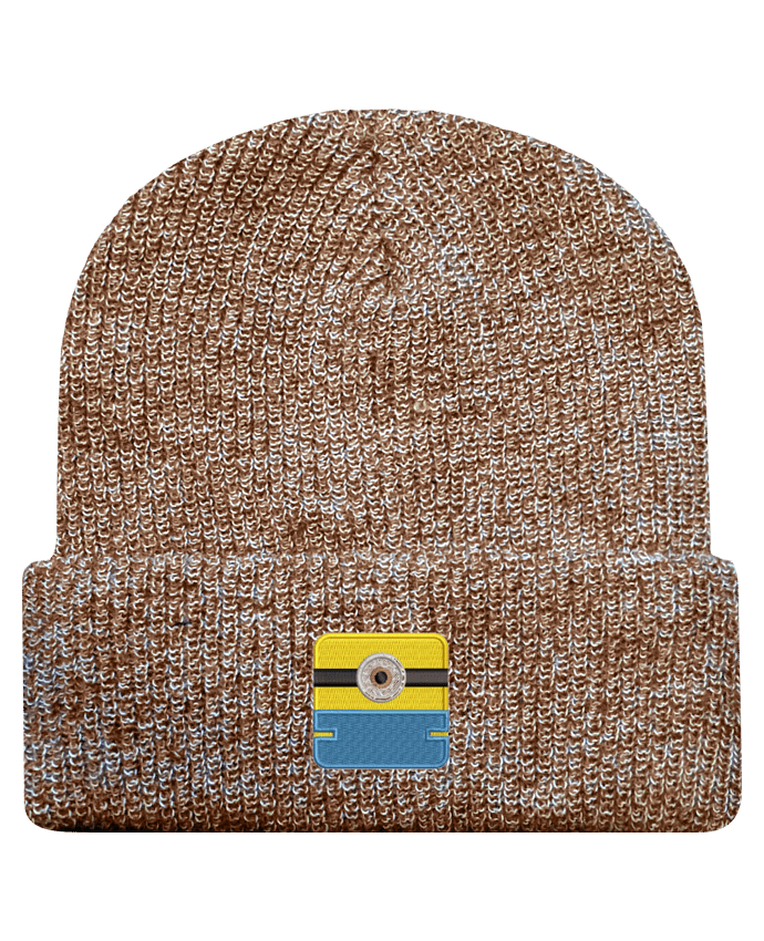 Bobble hat Heritage reversible Minion carré brodé by tunetoo