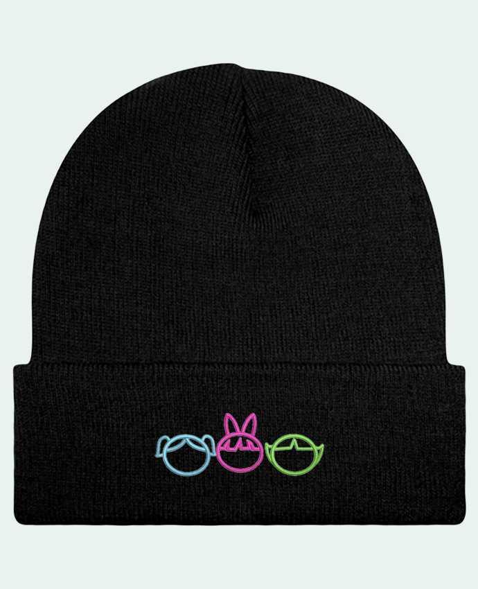 Reversible Beanie Les Supers Nanas brodé by tunetoo