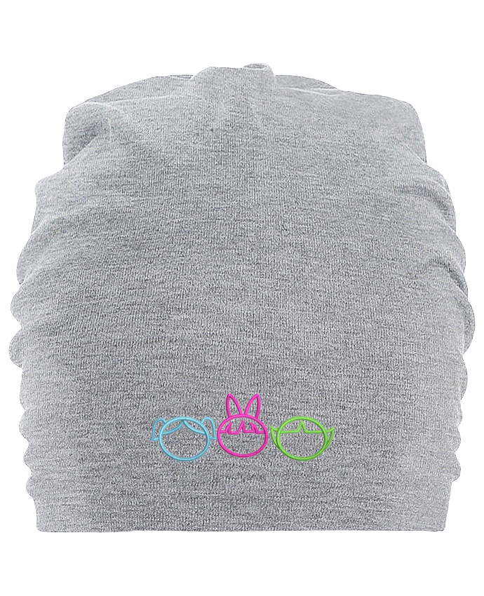 Hemsedal oversized cotton beanie Les Supers Nanas brodé by tunetoo