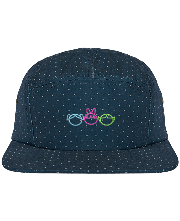 5 Panel Cap dot pattern Les Supers Nanas brodé by tunetoo
