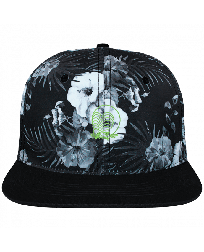 Snapback Cap Hawaii Crown pattern Zinzin de l'espace brodé brodé et toile imprimée motif flora