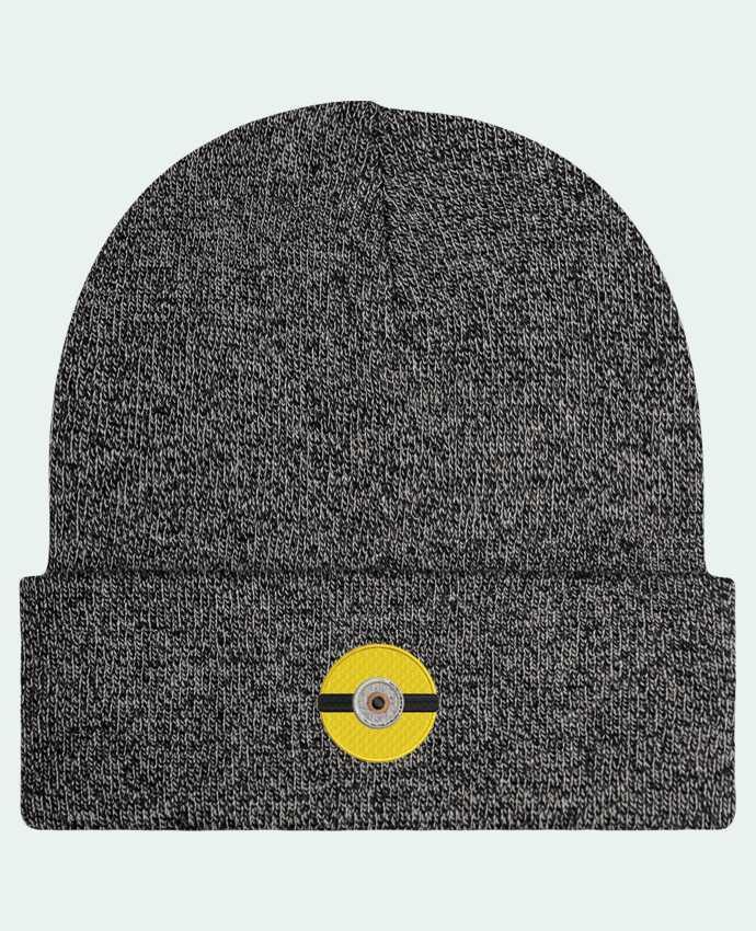 Reversible Beanie Minion rond brodé by tunetoo