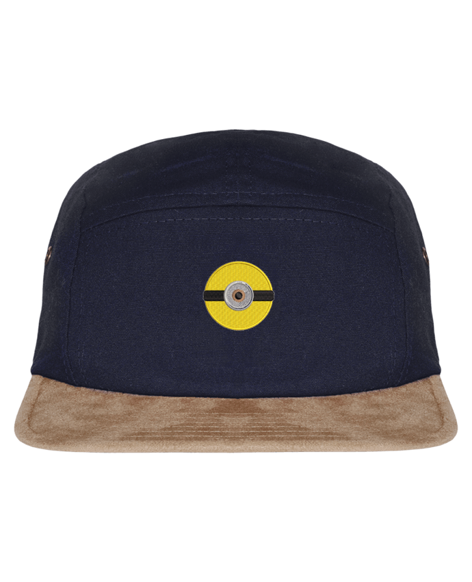 5 Panel Cap suede effect visor Minion rond brodé by tunetoo