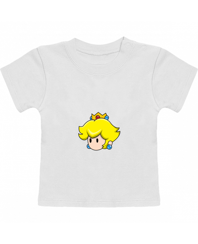 Camiseta Bebé Manga Corta Princesse Peach Duo manches courtes du designer tunetoo