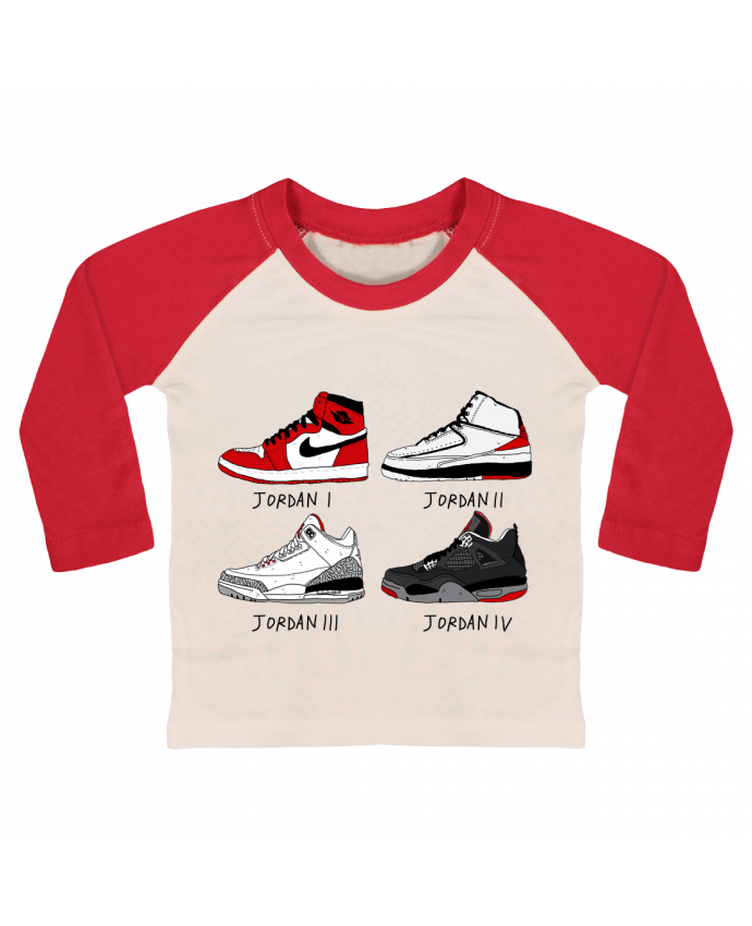 T-shirt baby Baseball long sleeve Best of Jordan by Nick cocozza