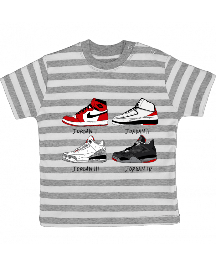 Tee-shirt bébé à rayures Best of Jordan par Nick cocozza