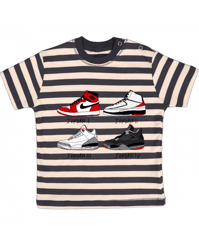 T-shirt baby with stripes Best of Jordan by Nick cocozza