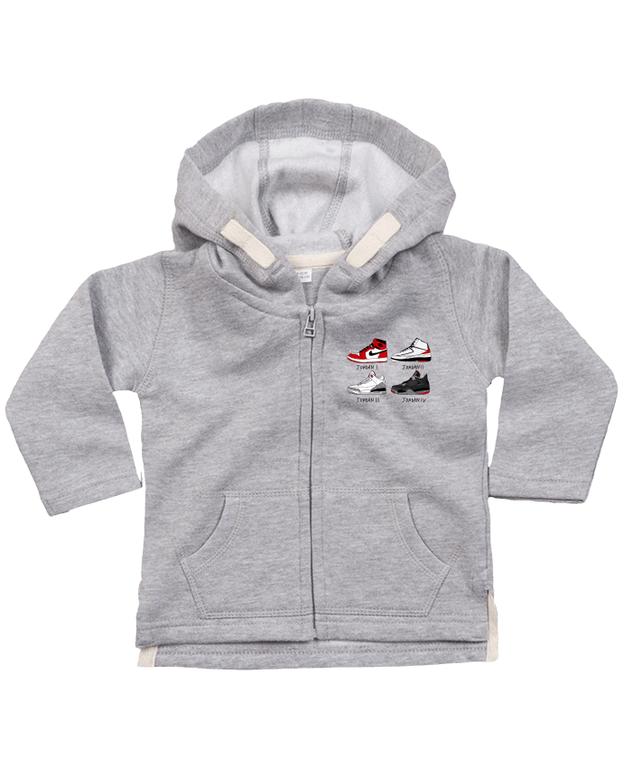 Hoddie with zip for baby Best of Jordan by Nick cocozza