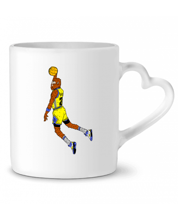 Mug coeur Jordan Wolf par Nick cocozza