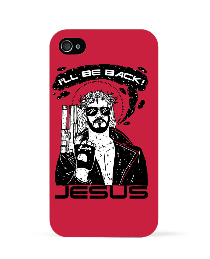 Coque iPhone 4 Terminator Jesus by  Nick cocozza 