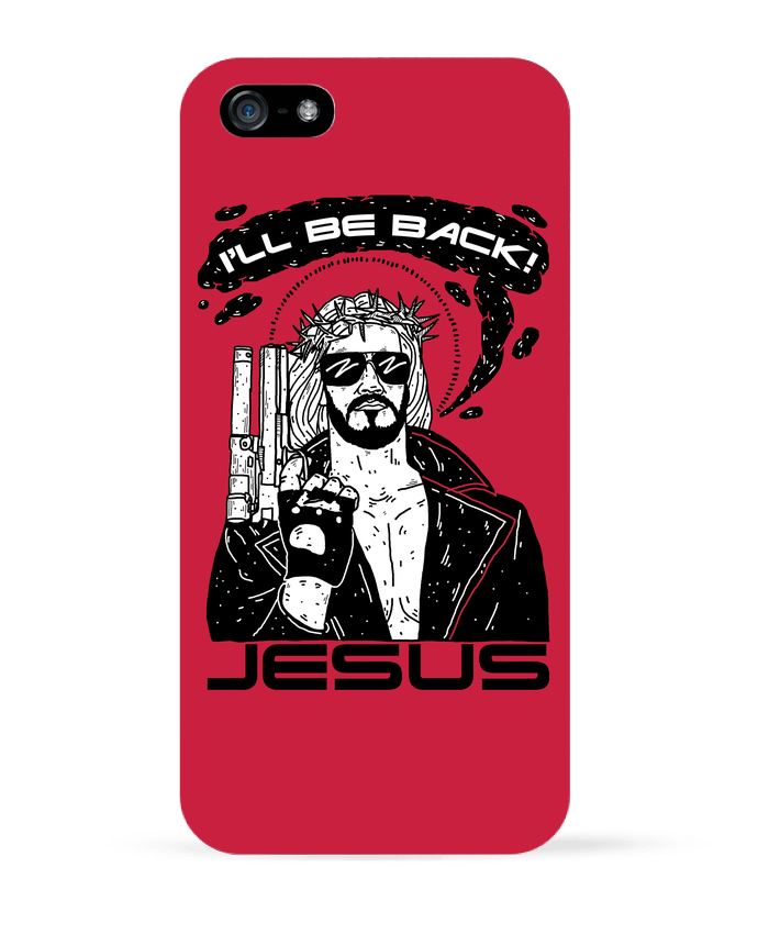 Coque iPhone 5 Terminator Jesus par Nick cocozza