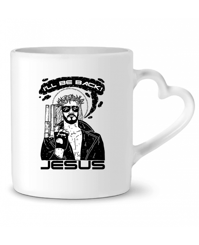 Mug coeur Terminator Jesus par Nick cocozza