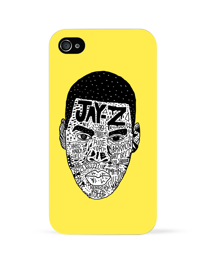 Coque iPhone 4 Jay-Z Head by  Nick cocozza 