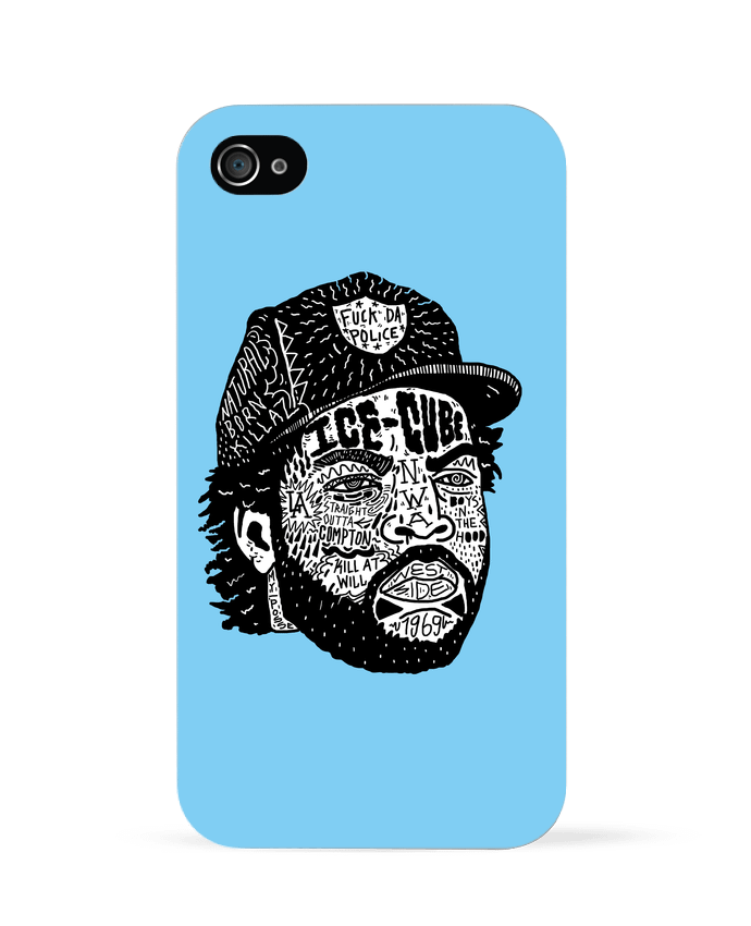 Coque iPhone 4 Ice Cube Head by  Nick cocozza 