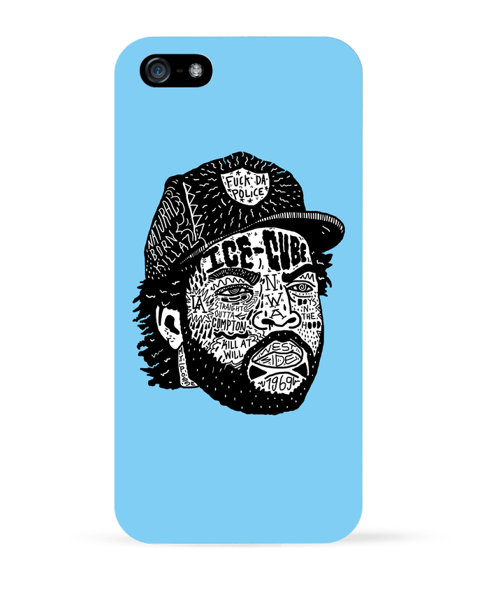Coque iPhone 5 Ice Cube Head par Nick cocozza
