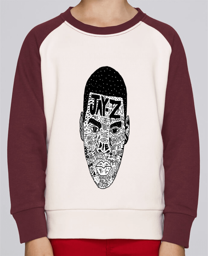 Sweatshirt Kids Round Neck Stanley Mini Contrast Jay-Z Head by Nick cocozza