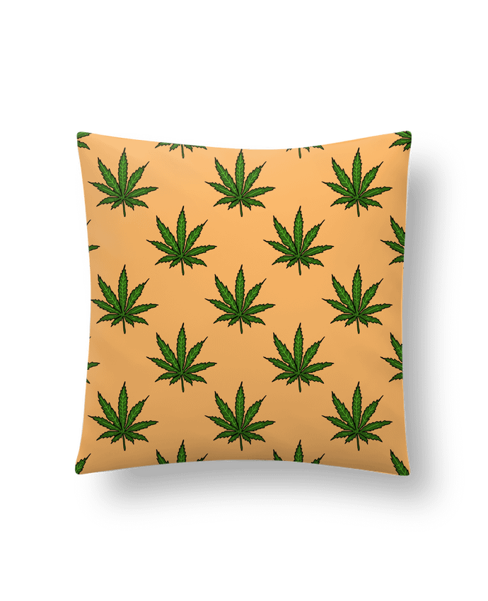 Cushion synthetic soft 45 x 45 cm Cannabis by Nick cocozza