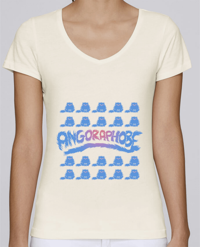 Camiseta Mujer Cuello en V Stella Chooses Angoraphobe por Tomi Ax