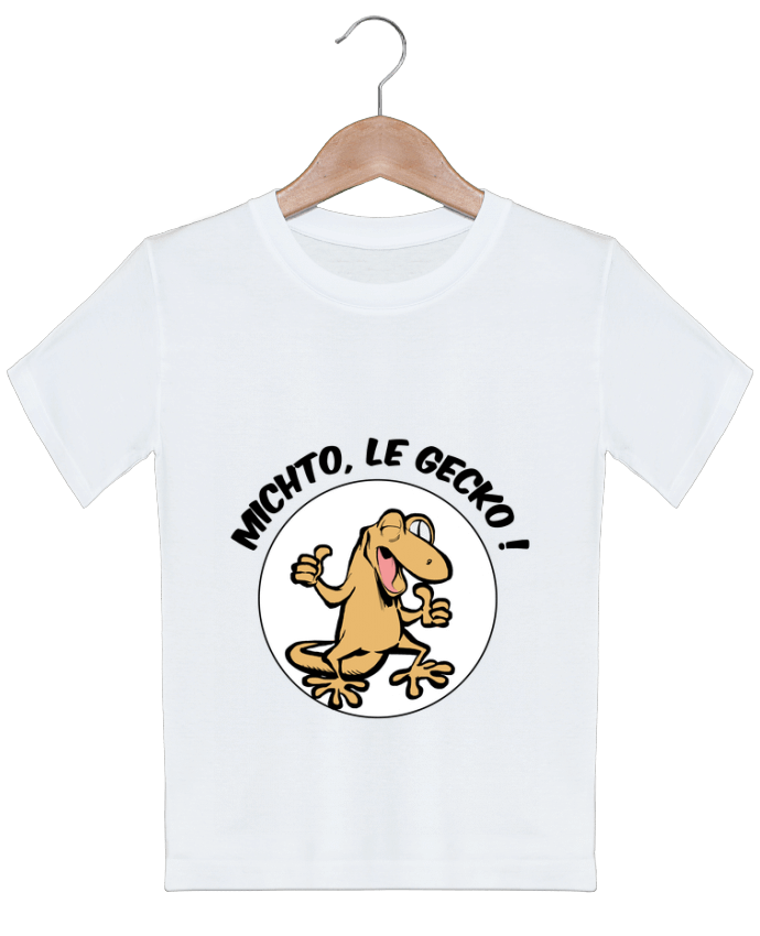 T-shirt garçon motif Michto, le Gecko Tomi Ax