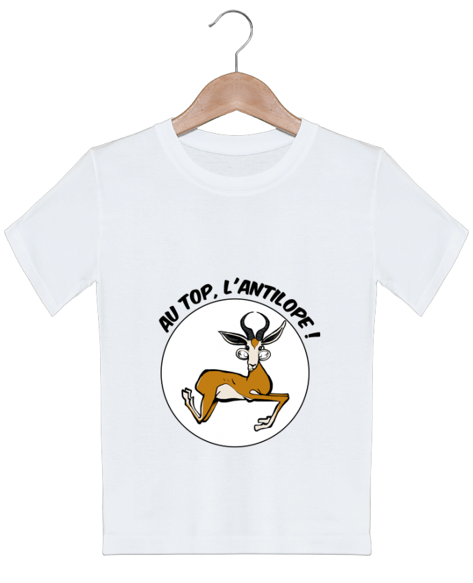 T-shirt garçon motif Au top, l'antilope Tomi Ax