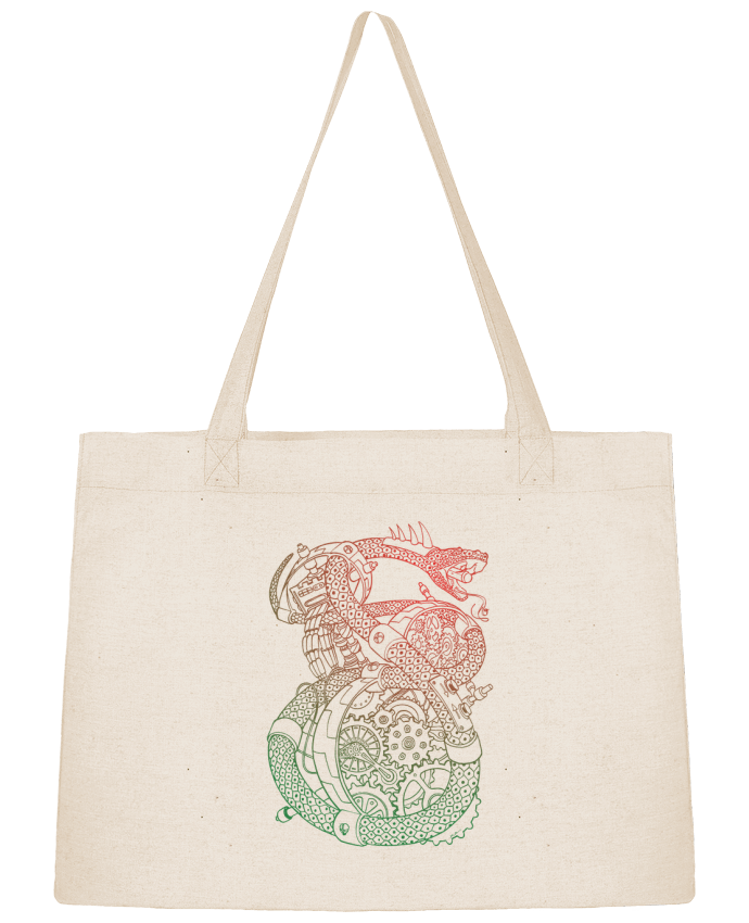 Shopping tote bag Stanley Stella Méca Serpent by Tomi Ax