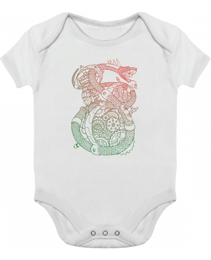 Body Bebé Contraste Méca Serpent por Tomi Ax