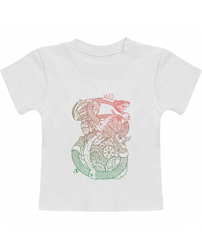 T-Shirt Baby Short Sleeve Méca Serpent manches courtes du designer Tomi Ax